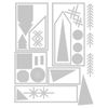 Sizzix Thinlits Die Set 27PK Holiday Blocks by Tim Holtz | 666335 | Metal, Wafer-Thin Cutting Dies for Scrapbooking, Embossing, Journalling