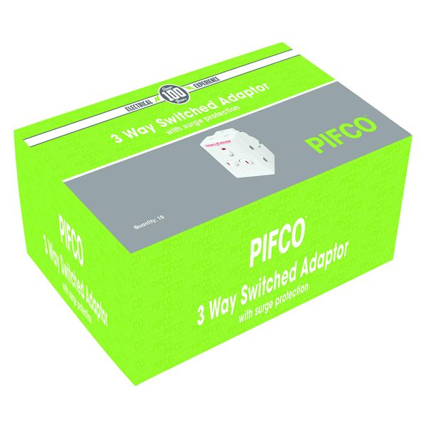 Daewoo 3-Way Switched Plug-in Surge Protector With Neo Switch