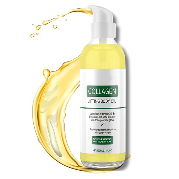 Collagen Lifting Body Oil, Firming Body Oil, Massage Oil, Moisturizing Body Oil, Collagen for Skin Tightening, Skin Firming, Skin Care Oil, Body Oil for Scars, Wrinkles, and Stretch Marks