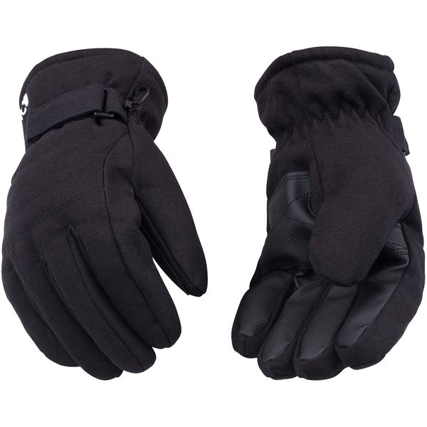 Kinco HydroFlector Lined Waterproof Black Duck Ski Glove with Pull-Strap