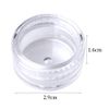 kuou 50 Pcs Empty Plastic Cosmetic Jars, 5ml Sample Containers Pots Bottles with Clear Lids