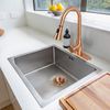 Akicon Copper Kitchen Sink Stopper Replacement for 3-1/2 Inch Standard Strainer Drain, Solid Brass with Post Styled Basket