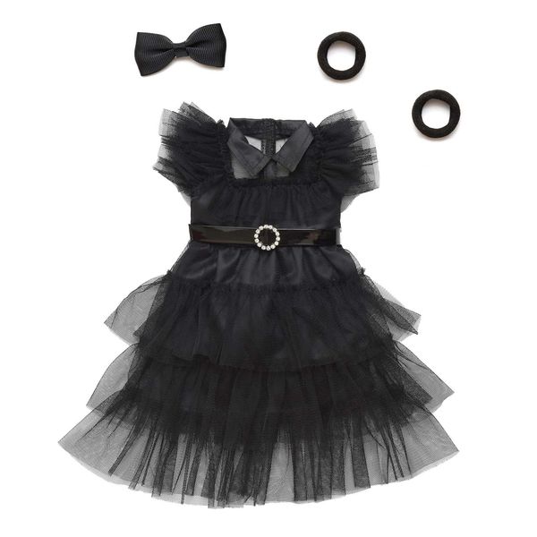 Sweet Dolly 18 Inch Doll Clothes Black Party Dress Costume Doll Accessories for 18 Inch Dolls (Doll NOT Included)