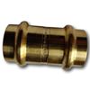 25 Pieces 3/4" Press Coupling, Press Fit, Lead Free Brass