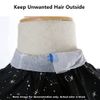 Barber Neck Strips - 5 Rolls 500 Strips Black, Disposable & Flexible Paper Neck Strips Barber Supplies for Salon Hair Cutting & Stylist, Water Resistant and Self-Adheres to Neck