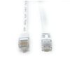 MainCore 20m Long Flat White CAT6 (RJ45 to RJ45) Ethernet Gigabit Lan Network Cable / 10/100/1000Mbit/s | Patch | UTP | Switch/Router/Modem/Patch panel/Access Point/Patch Fields