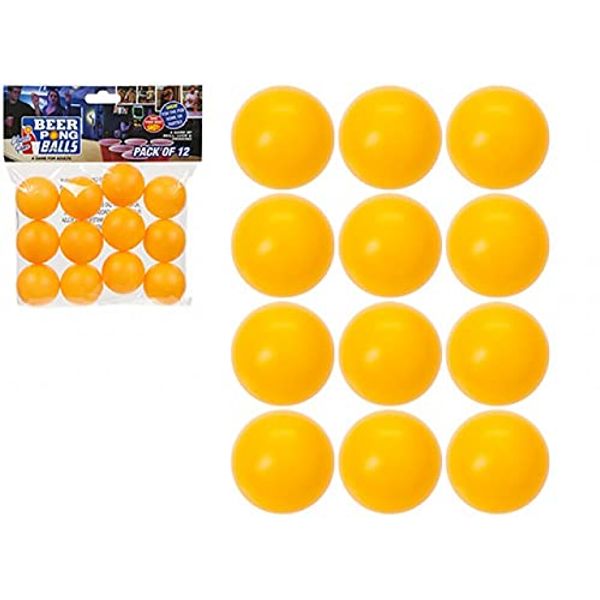 PMS 619071 Beer Pong Spare Balls | Orange | 12 Pc Accessory