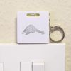 Azeeda 'Cute Pangolin' Keyring Tape Measure/Spirit Level Tool (KM00031885)