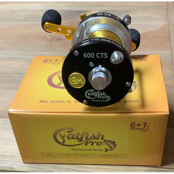 Catfish Pro Tournament Series Round Baitcasting Fishing Reel 600 CTS