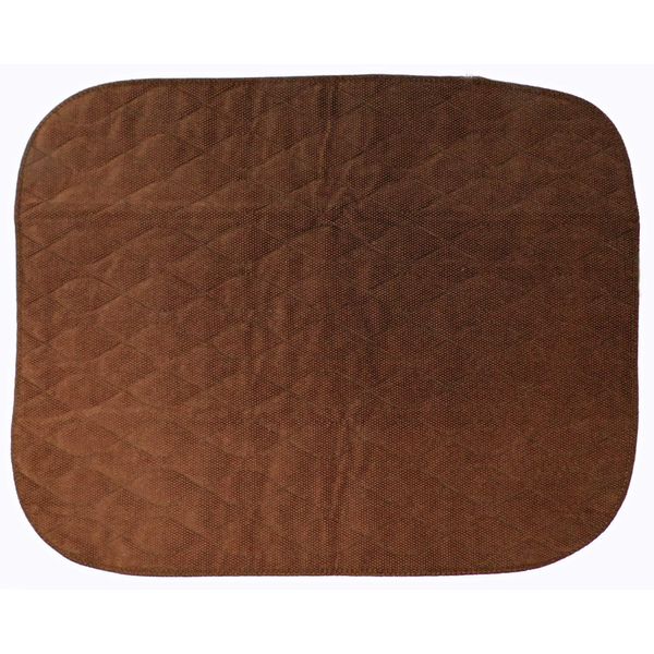 MIP Absorbent Chair Pad 54cms x 58cms, 21"x22", Velour (Brown)