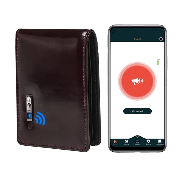 Anti-Lost Bluetooth Wallet Tracker & Finder (Red)