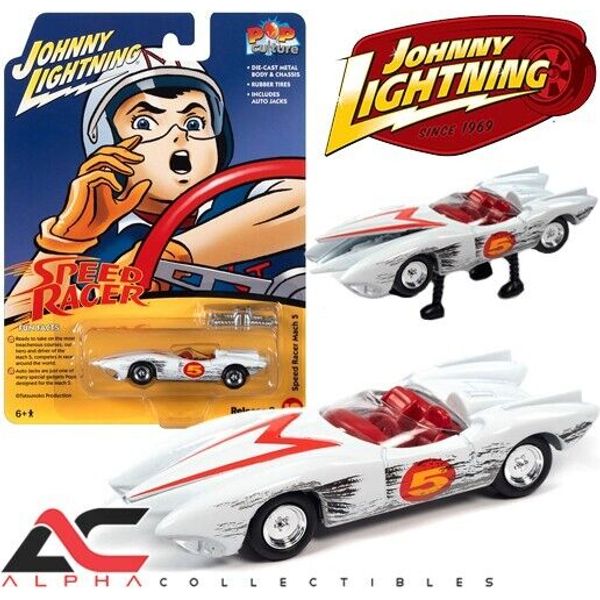 JOHNNY LIGHTNING 1:64 JLSP159 SPEED RACER MACH 5 (RACE WORN) VERSION