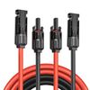 5M Solar panel twin extension 6mm cables with solar plugs attached on both ends