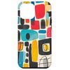 iPhone 15 Plus Retro Colorful Geometric Funky Abstract Art Print Case