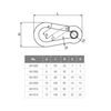 Asano Metal Industries AK Hook (with ring), Size 5 AK1005