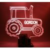 Tractor Night Light Up Table Lamp LED Personalized Farm Construction With Remote