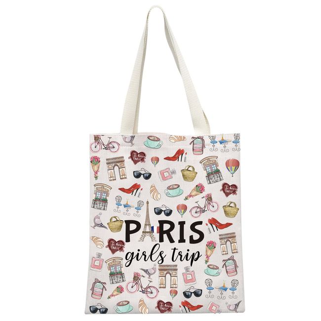 Paris Mädchen Reise Geschenk Paris Mädchen Wochenende Geschenk Urlaub in Paris Geschenk Paris Thema Reisetasche Paris Skyline Geschenk für sie Frankreich Urlaub Make-up-Tasche, Girls Trip Paris Tote