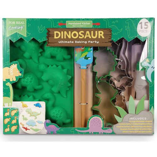 Handstand Kitchen Dinosaur Buddies 15-piece Ultimate Baking Party with Recipes
