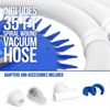 Pro Automatic Swimming Pool Vacuum Cleaner Powerful Water Suction Removes Debris