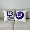Double Sided 16" Pillow Case Twitch Purple Insert INCLUDED Creator Subscribe