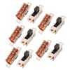 sourcing map 10Pcs 3 Position 8P DPDT Panel Mount Micro Slide Switch Latching Toggle Switch