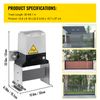 1400Lbs Sliding Gate Opener Electric Gate Operator Automatic Motor w/ 2 Remotes
