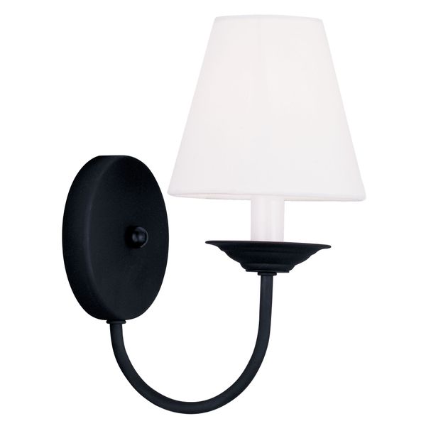 Livex Lighting 5271-04 Mendham 1-Light Wall Sconce, Black