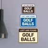 Classic Framed Lost And Found Golf Balls Sign (Black) - Small