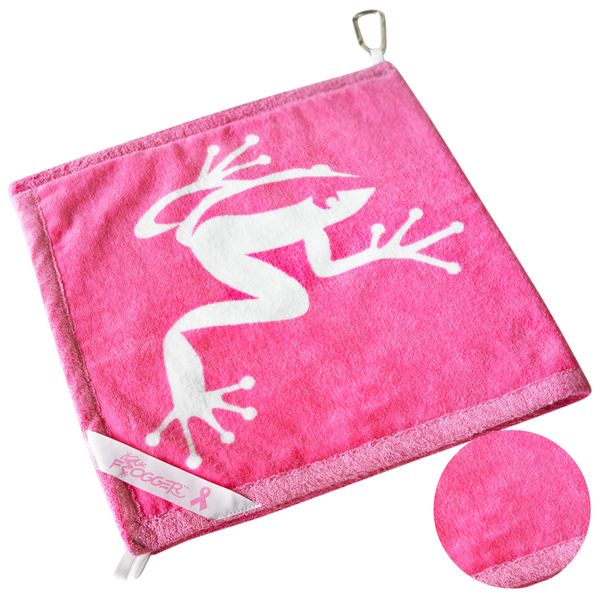 Frogger Golf Amphibian Wet/Dry Golf Towel, Pink