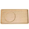 Obon Tray Beech Dessert Plate, Natural