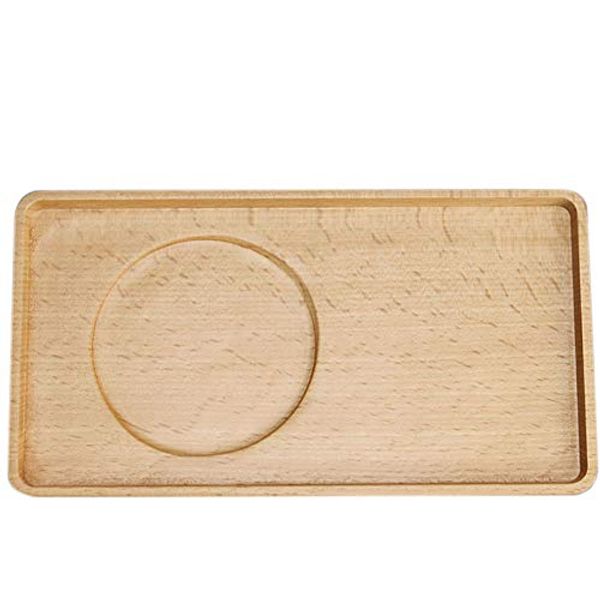 Obon Tray Beech Dessert Plate, Natural