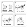 HBN 24 Hour Plug-in Compact Energy Saver Mini Mechanical Timer Switch, 1 Pack