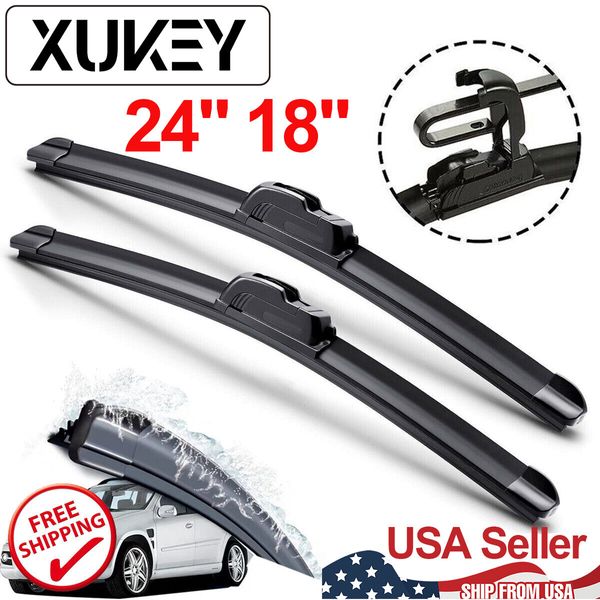 Windshield Wiper Blades Direct Connect Size 24" & 18" - Front Left Right Set New