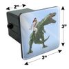 GRAPHICS & MORE Jesus Riding a T-Rex Tow Trailer Hitch Cover Plug Insert