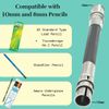 FoRapid Adjustable Dual Head Pencil Extender Holder Pencil Lengthener Pencil Saver Eco Friendly for Art Craft Hobby School Office Makeup Pencil Eyeliner Color Pencil Sketch Write Drawing Tool (5 PCS)