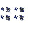 Irwin Quick Grip 530062 4-1/2" Quick-Grip One-Handed Micro Bar Clamp 4 Count