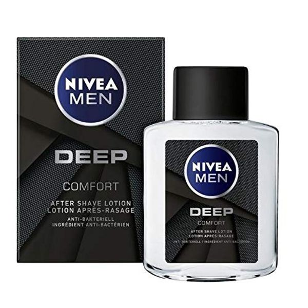 Nivea Men After Shave Lotion - Deep Comfort - 3er Pack (3 x 100ml)