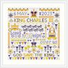 Riverdrift House King Charles Coronation Sampler Counted Cross Stitch Kit