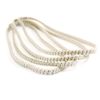 Secure Hold Headwrap for Blonde Hair, Off White
