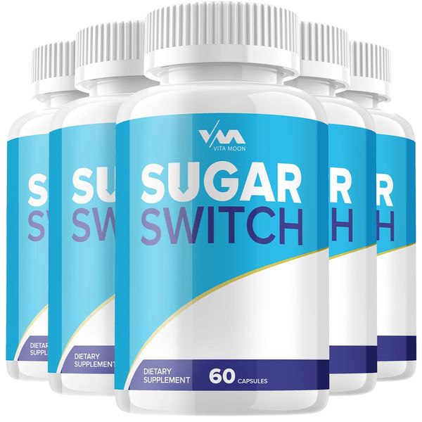 (5 Pack) Sugar Switch Supplement, SugarSwitch Capsule - Advanced Formula, Maximum Strength Reviews, 300 Capsules