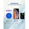 OMIRO Compact Mirror, 3½" 1X/10X Magnification Mini Folding Makeup Mirror for Purses (Classic Blue)
