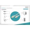 DIGITUS LAN Cable Cat 6A - 10m - RJ45 Network Cable - S/FTP Shielded - Compatible with Cat6 & Cat7 - Black