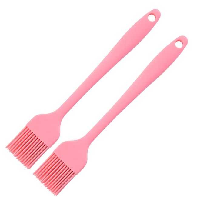 FUNKID Kitchen Brush, Remover, Silicone, Oiling, Painting, Cooking, Silicone Cooking Brush, Heat Resistant, Baking, Oil Brush, Pastry Making, Barbecue, Baking, Oil Seasoning Brush, Environmentally Friendly, Food Level Silicone Material, Pack of 2