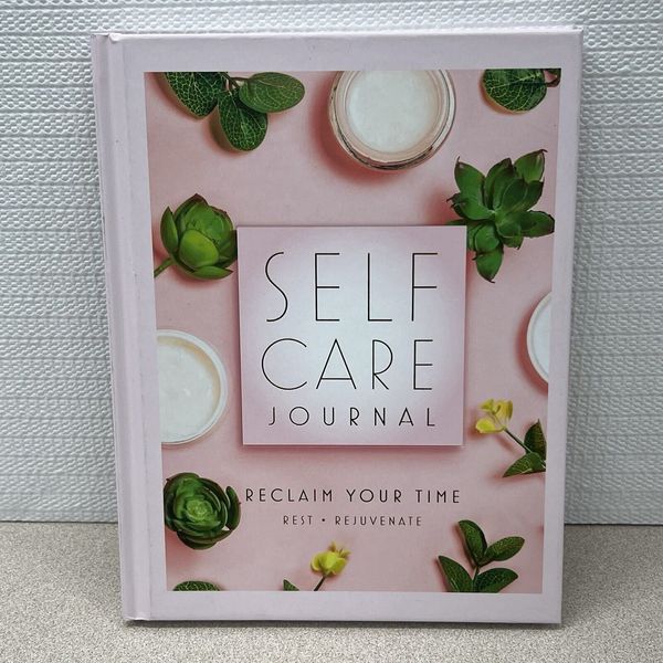 Self Care Hardcover Notebook Journal Lined Pink