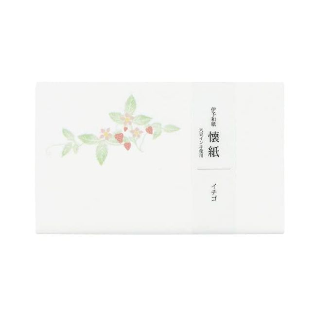 kimono Beauty No.3007 Kaishi Strawberry, 6.9 x 5.7 inches (175 x 145 mm), Pack of 20