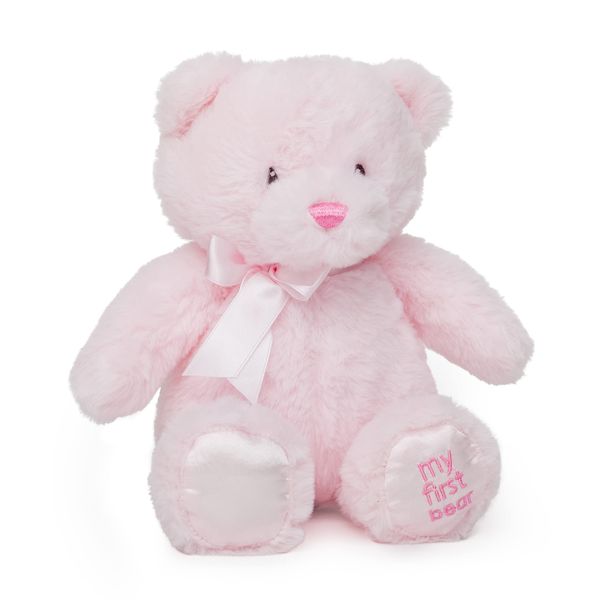 Jolitee My First Bear Stuffed Animal - Pink Plush Bear 15"