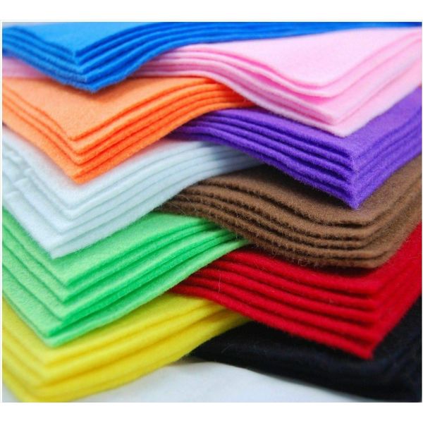 A4 Felt Fabric Sheets for Arts and Crafts Many Colours & Quantities (Grey - 15 Sheets)