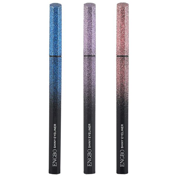 Vtrem Confezione da 3 matite per eyeliner, blu, viola, rosa, impermeabile, liquido, a prova di sbavature, strumenti per il trucco di lunga durata tutto il giorno