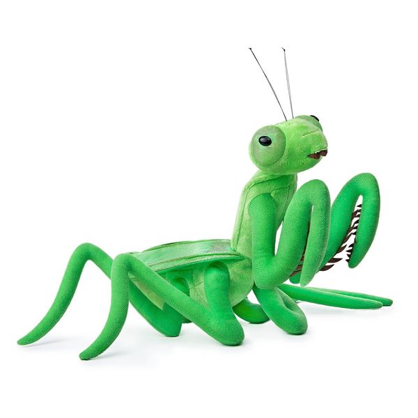 ZHONGXIN MADE Simulation Green Big Sword Mantis Plush Toy, Soft Mantis Stuffed Animal, 14 inch Soft Toy for Kids