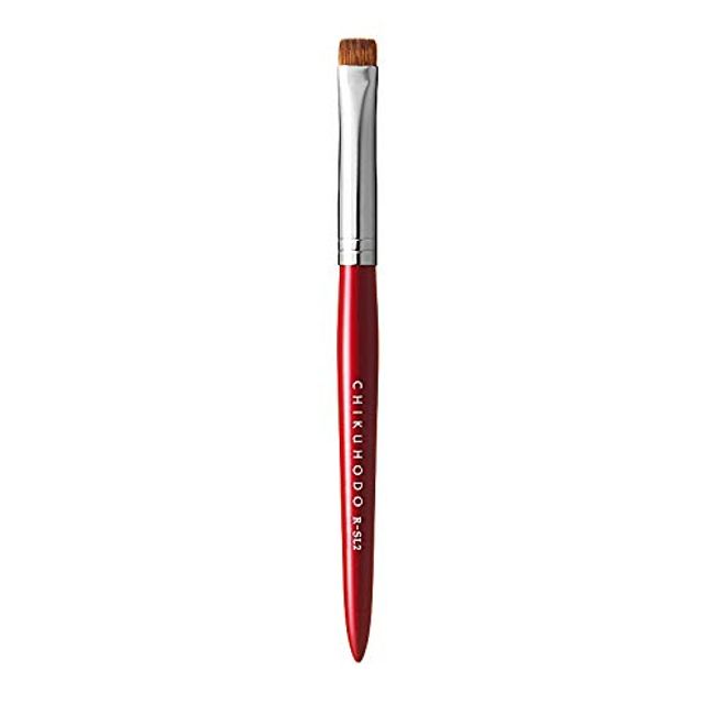 CHIKUHODO Kumano Brush (Cosmetic Brush), Chikhodo Regular Series, Shadow Liner Brush, Weasel RR-SL2, Red Line Makeup Brush